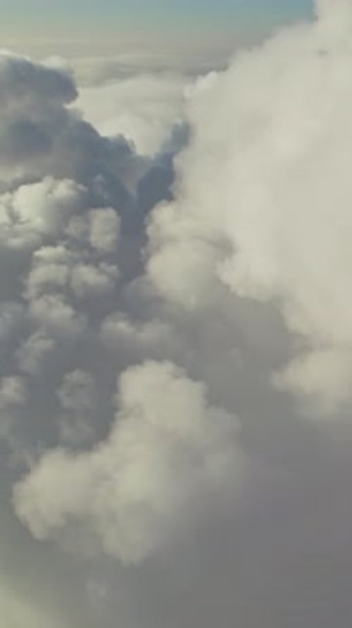 Cloudscape Seen From Above Evolving Slowly