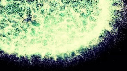 Abstract Lighting Dust Particle and Glare on a Dark Background