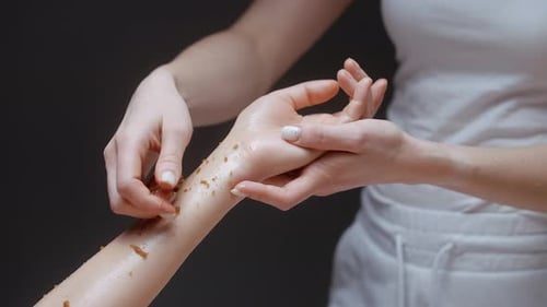 Exfoliating Arm Scrub Treatment for Skin Care