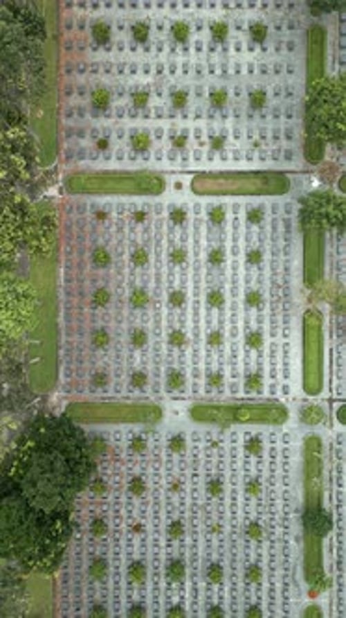 War Cemetery in Cu Chi Vietnam Aerial