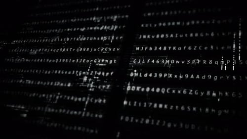 Futuristic Digital Data Code Stream Loop Background