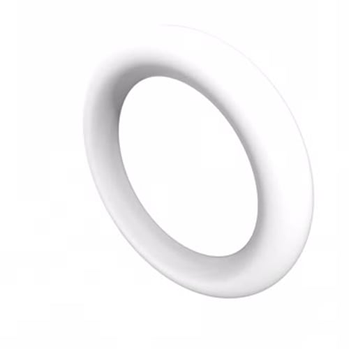 Clean White 3D Abstract Ring Morphing Animation