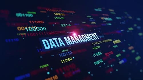 Contexte du code binaire numérique de gestion des données