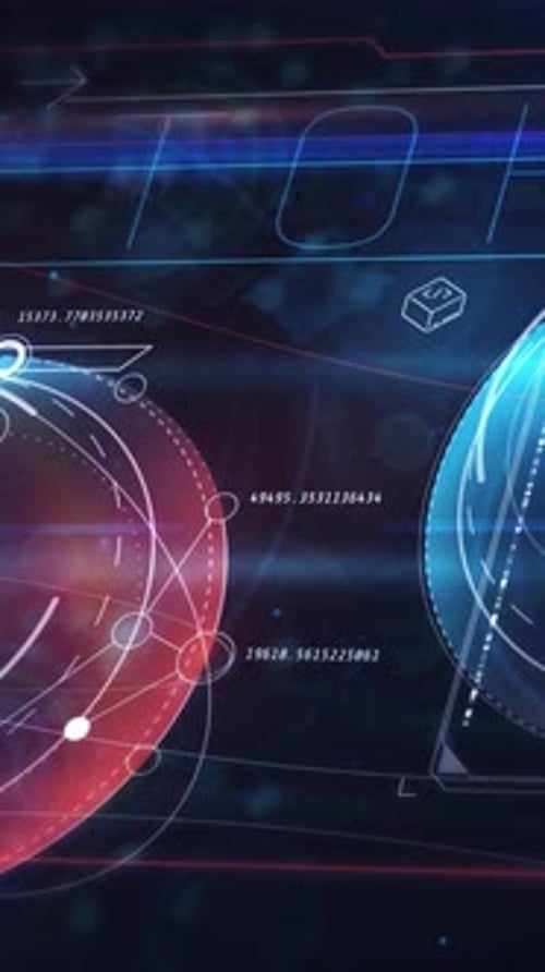 Animated Flow of Virtual Digital NFT Space