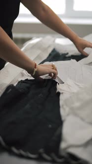 Person Wrapping Clothes in White Tissue Paper, Lifestyle Stock Footage ...