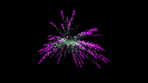 Vibrant Particle Burst Celebratory Animation