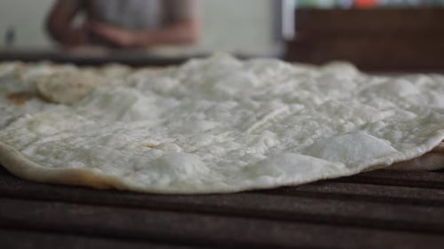Making Traditional Flatbread in a Local Kitchen