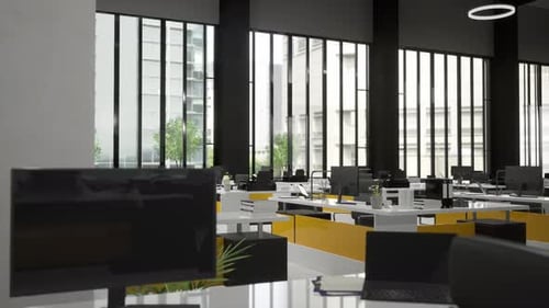 Interior Empty Modern Loft Office Open Space Modern Office