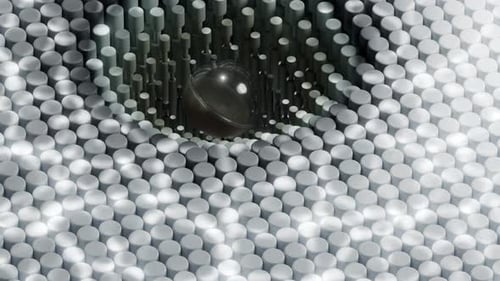 Wavy Geometric 3d Loop Animation
