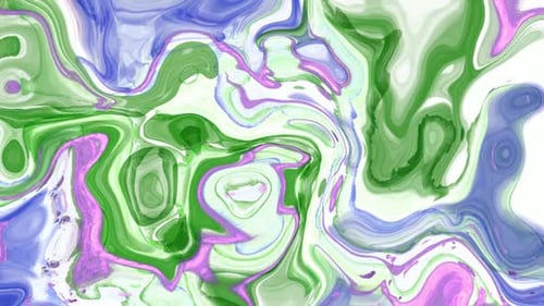 Abstract Fluid Liquid Paint Swirls Seamless Loop Background
