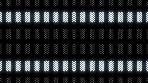 Animation dynamique de motifs abstraits avec des formes géométriques changeantes