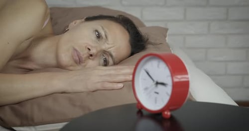 Thinking about sleep problems.