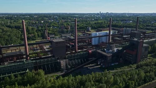 Vista aérea de Kokerei Zollverein em Essen, Alemanha