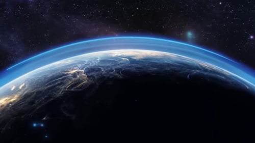 Stunning Earth Sunrise Animation from Deep Space