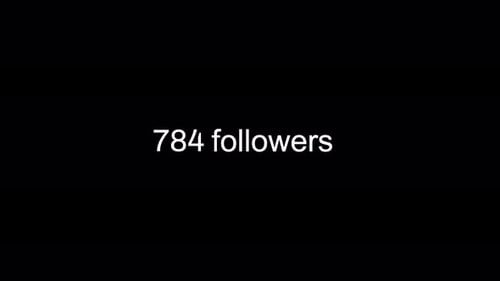 Followers Counter Increasing Alpha Channel