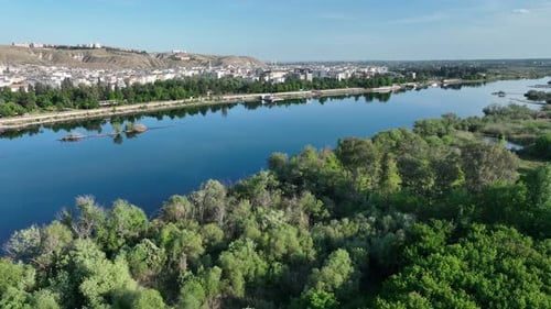Sanliurfa, Birecik City Aerial View