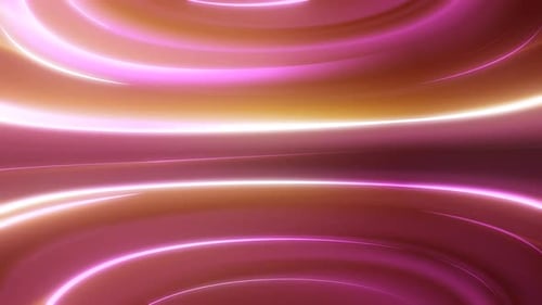 Abstract Fluid Glowing Neon Lines Energy Background