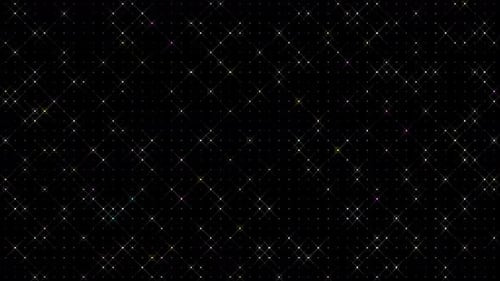Twinkling Geometric Grid Abstract Background Animation