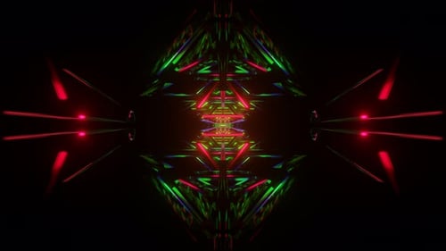 Vibrant Scifi Visuals in a Hypnotic Flashing VJ Loop