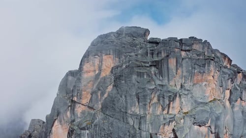 Aerial View of a Mountain Range