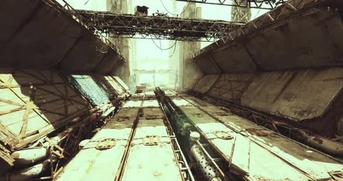 Industrial Maintenance Environment Technical Underground Tunnel Scene