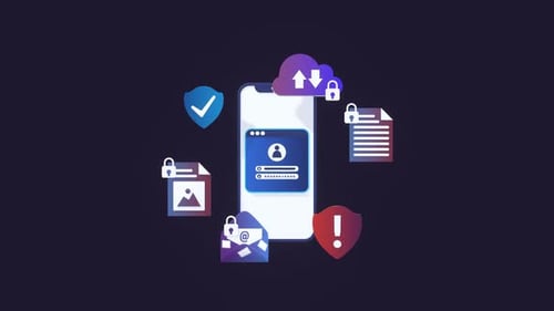 Animated Smartphone Cloud Data Security and Privacy