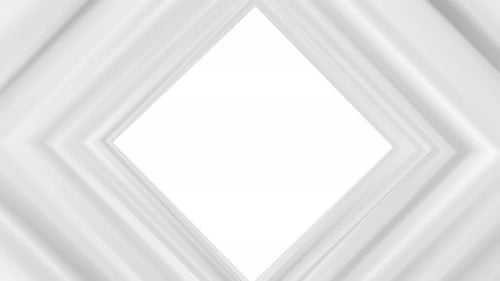 Abstract Glowing Tunnel Loop White background