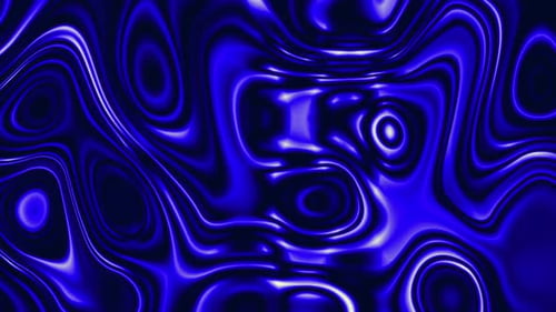Abstraktes blaues Bewegungsvideo mit glattem Wellenhintergrund
