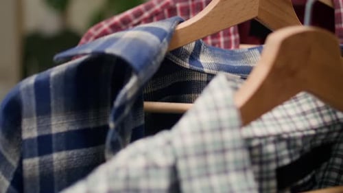 Colorful Shirts in Thrift Shop