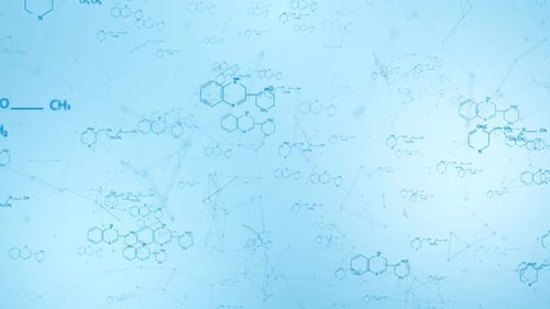 Chemical Formulas Technology Background Loop V2