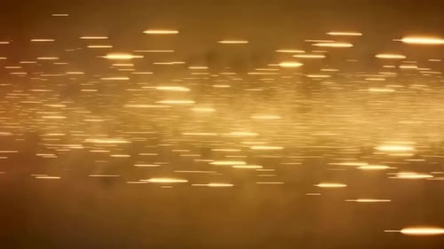 Glitzernde goldene Lichtstreifen 4K
