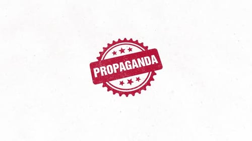 Propaganda Goldenes Gummistempelsiegel