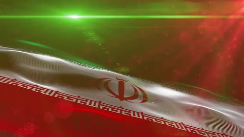 Iran Digital Holographic Flag