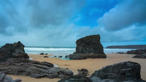 A Scenic Coastal Escape Featuring Rugged Cliffs and Pristine Sandy Beaches