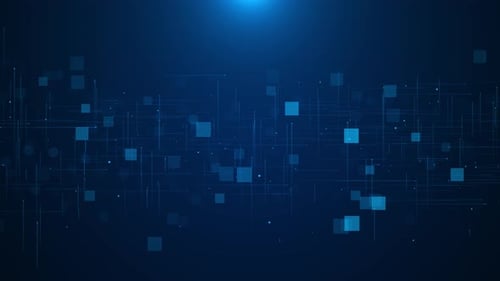 Futuristic abstract background with digital blue light effects data flood of modern digital age. for