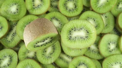 Kiwi Outside And Inside.
