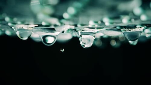 Falling Water Drops