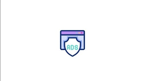Animiertes Werbeblocker-Symbol