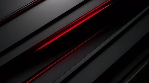 Abstract Glowing Red Lines Motion Background