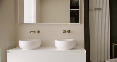 Minimalist Double Vanity Bathroom Design Tour and Decor Ideas