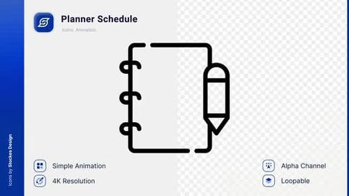 Animation Planner Schedule Icon