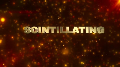 Golden Sparkling 3D Text Reveal Animation