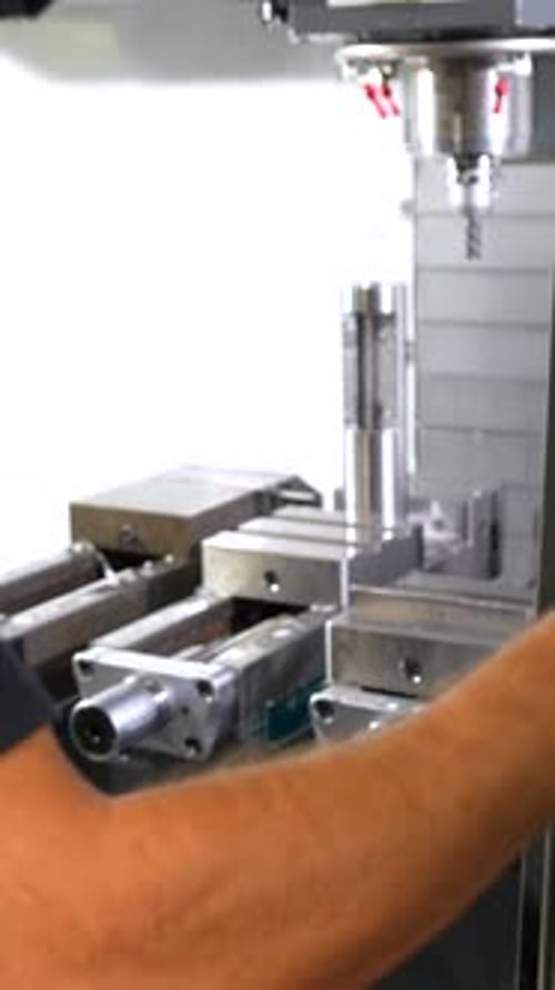 Metal Lathe Machining Process with Safety Screen