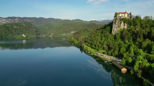 Castle on the Rock on Bled Lake