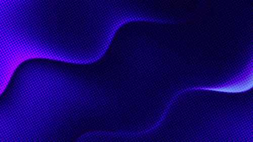 Vibrant Abstract Fluid Background with Halftone Dot Pattern