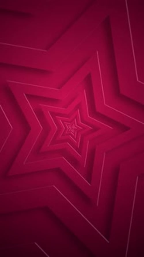 Vertical Video - Shiny Red Stars Pattern Abstract Background