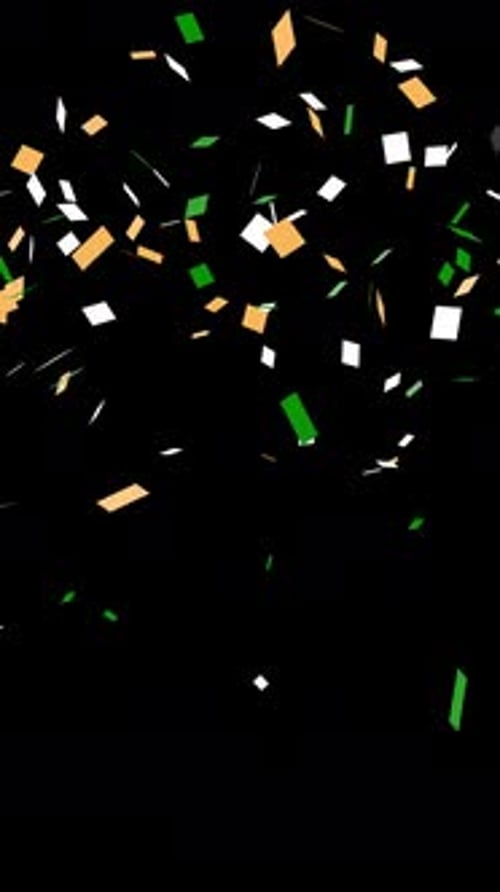 Saint Patrick's Day Confetti Vertical Overlay