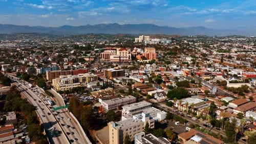 Beautiful scenery of sunny Los Angeles, California, USA.