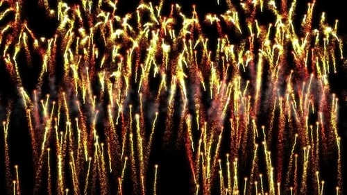 Golden Sparkle Particles Rising and Falling Celebration Background