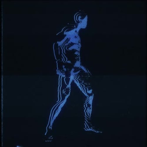 Digital Human Body Scan Glitch Effect Animation